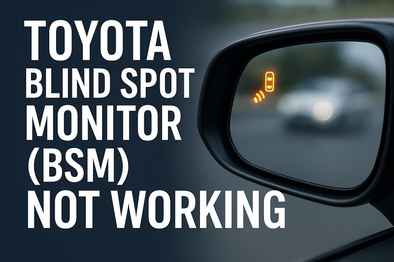 Toyota Blind Spot Monitor (BSM) Not Working
