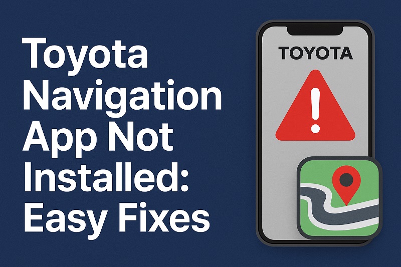 Toyota Navigation App Not Installed