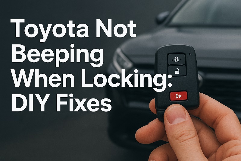 Toyota Not Beeping When Locking