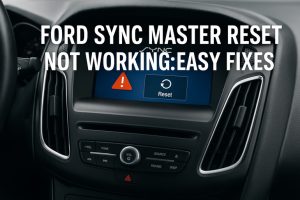 Ford Sync Master Reset Not Working