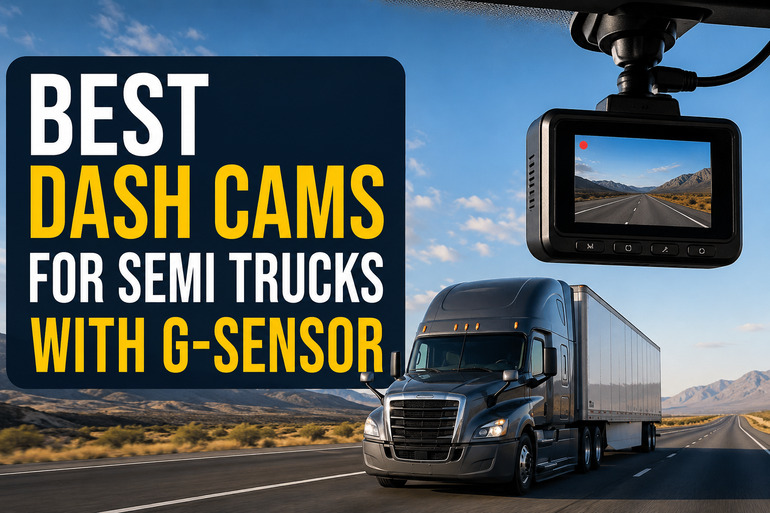 Best Dash Cams for Semi Trucks with G-Sensor