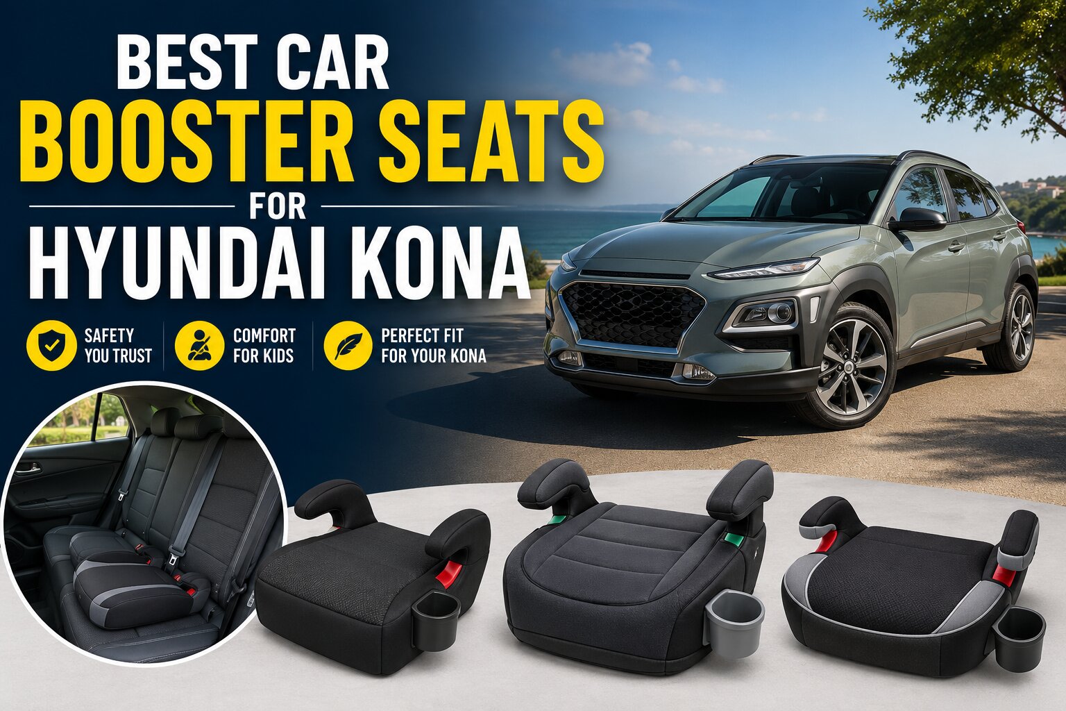Best Car Booster Seats for Hyundai Kona