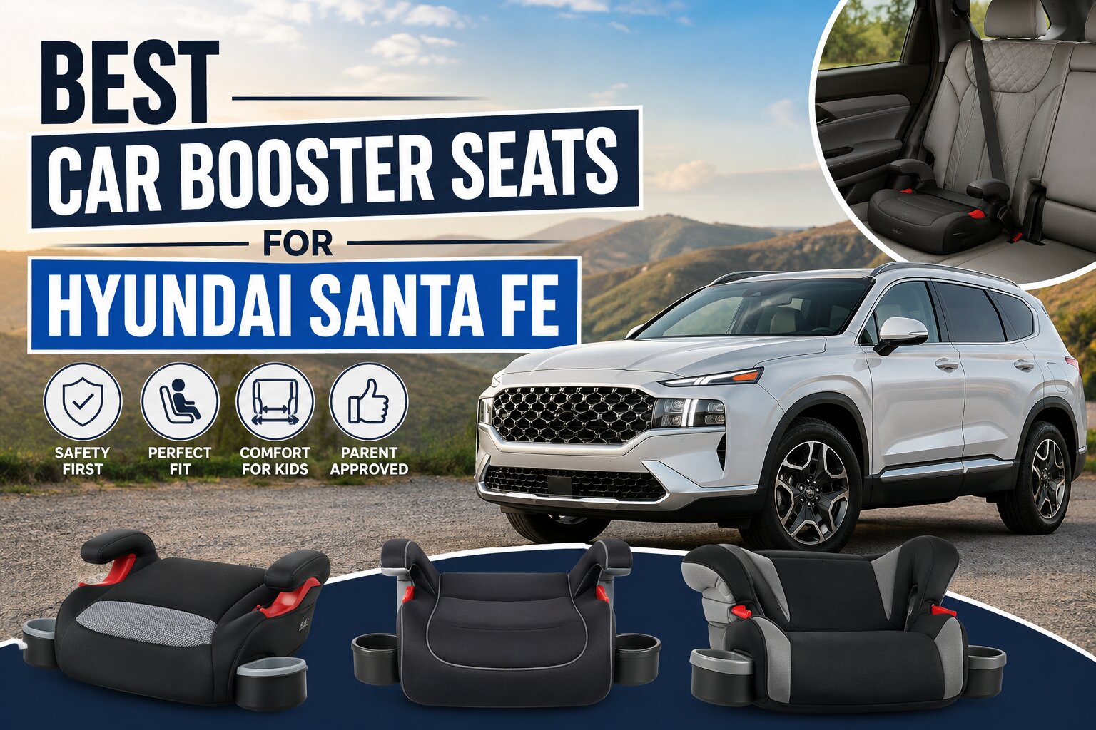 Best Car Booster Seats for Hyundai Santa Fe