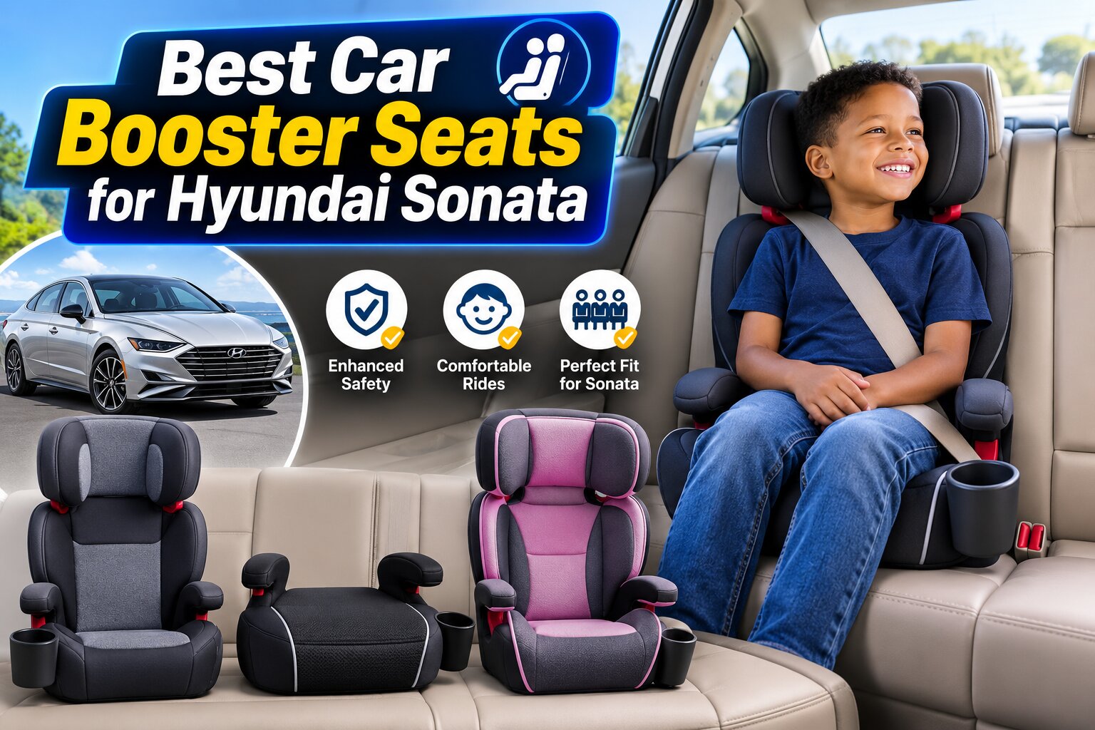 Best Car Booster Seats for Hyundai Sonata