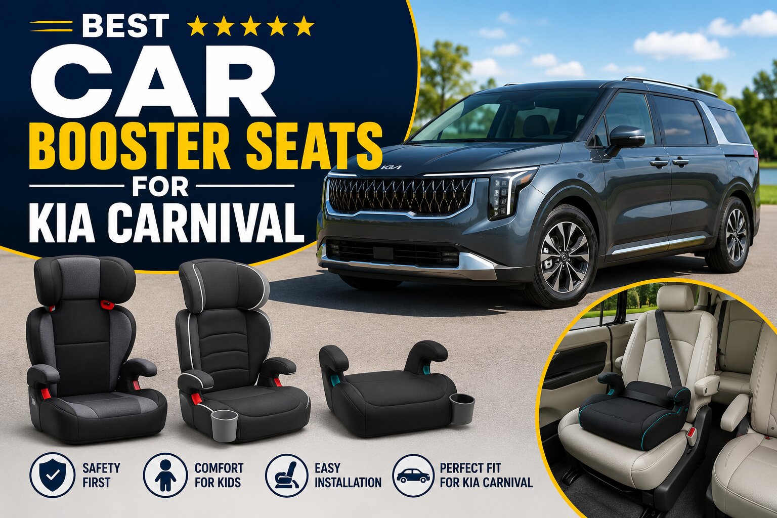 Best Car Booster Seats for Kia Carnival
