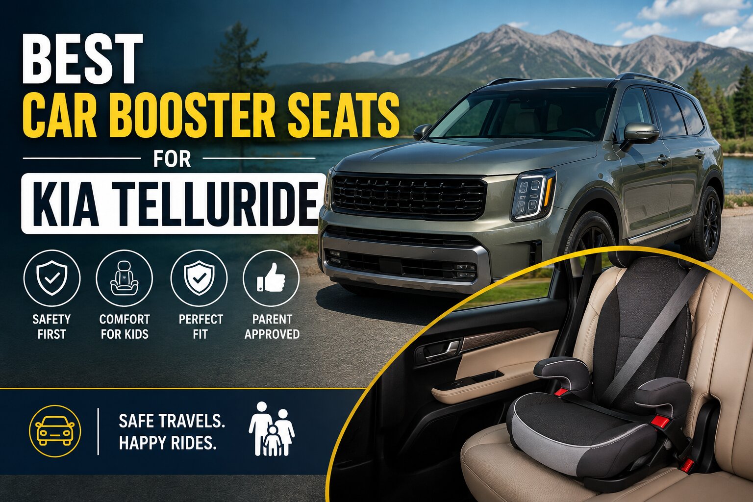 Best Car Booster Seats for Kia Telluride