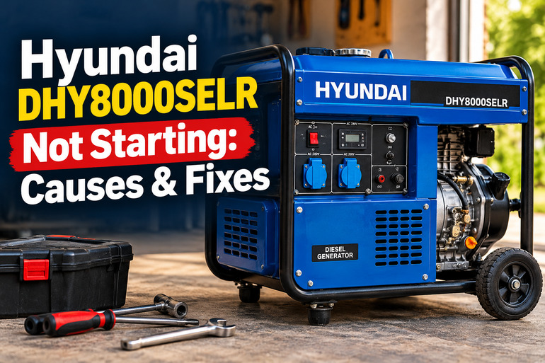 Hyundai DHY8000SELR Not Starting